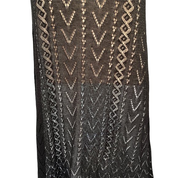 Alice Olivia Lyra Crochet Knit Maxi Dress Small Petite S/P - Picture 8 of 11